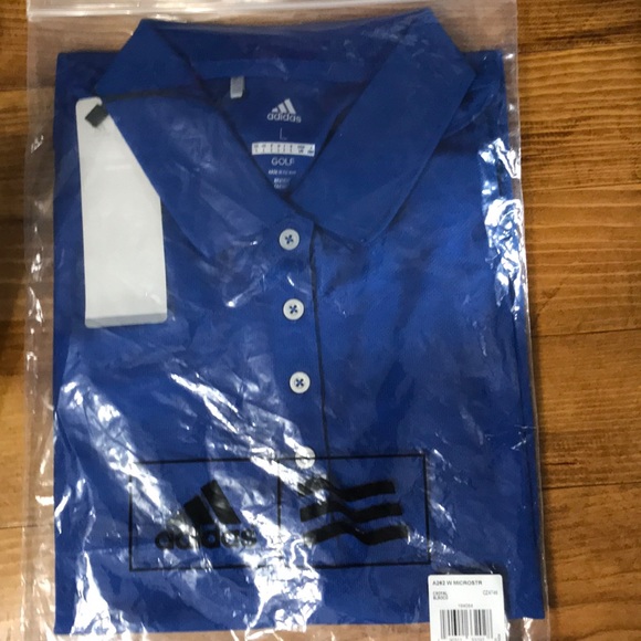 adidas Women’s Shadow Stripe Sport Polo - Picture 2 of 2